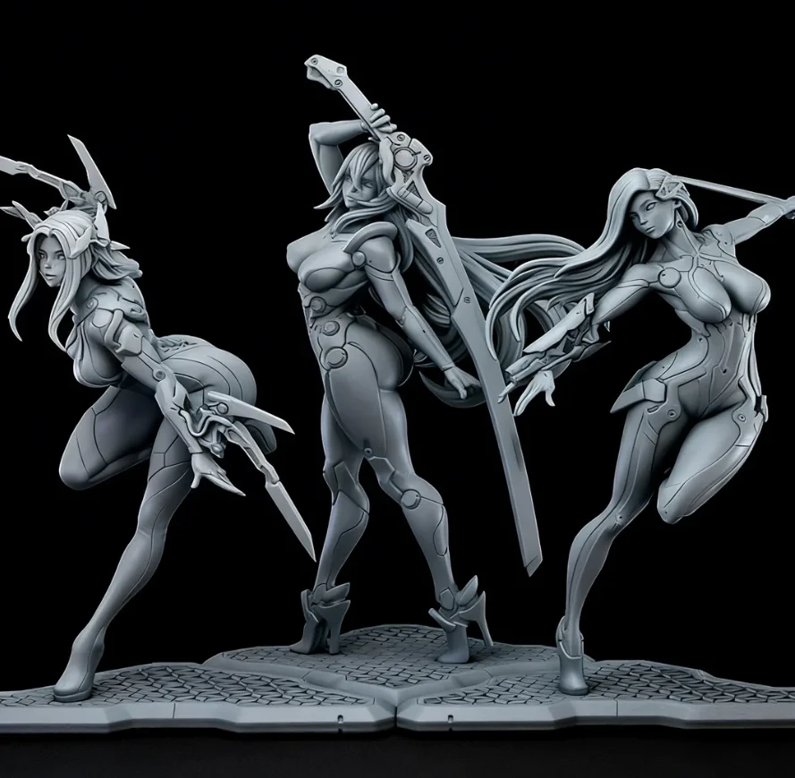 

1/24 (3 people) Resin model colorless self assembling A-2237