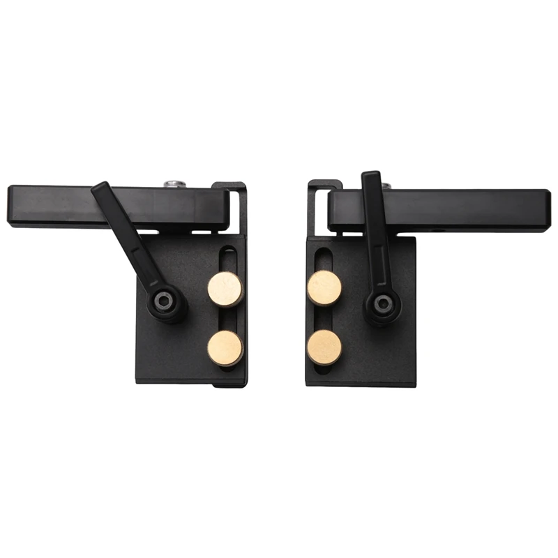 

2PCS Miter Flip Track Stop,Left Right Miter Track Stop Accurate Miter Track Stop Locator Woodworking Positioning Limiter