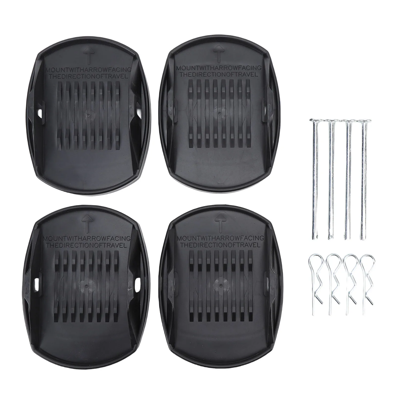 

Накладки на домкрат стабилизатора для автофургона, противоскользящие, улучшенная стабильность, черные подушечки для ног домкрата для автофургона, быстрая установка для дорожного прицепа, 5-я колеса