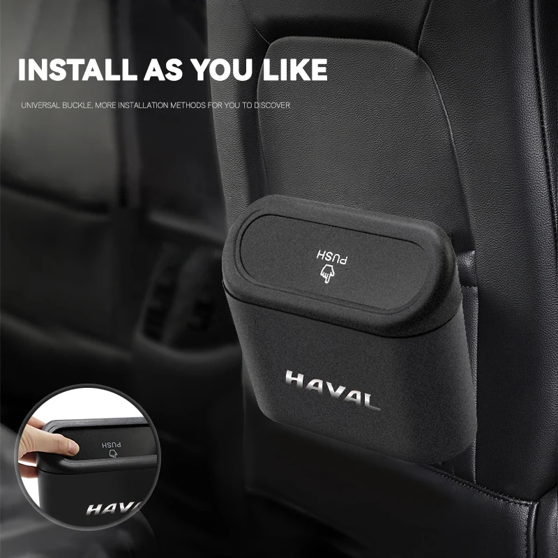 داخل السيارة سلة المهملات شعار السيارة كيس النفايات تخزين دلو الملحقات للجدار العظيم هافال H1 H2S M6 H3 H4 H5 H6 H7 H8 F5 F7X H2 #5