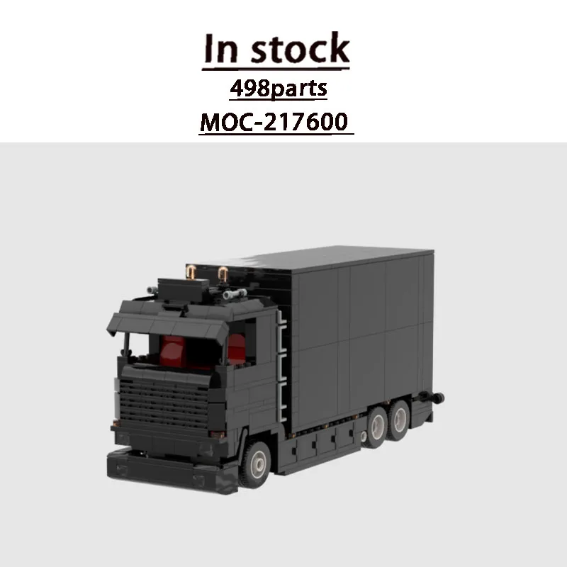 

MOC-217600 New Classic Container Truck Building Block Model 498 Parts MOC Creative Boys Children's Birthday Christmas Toy Gift