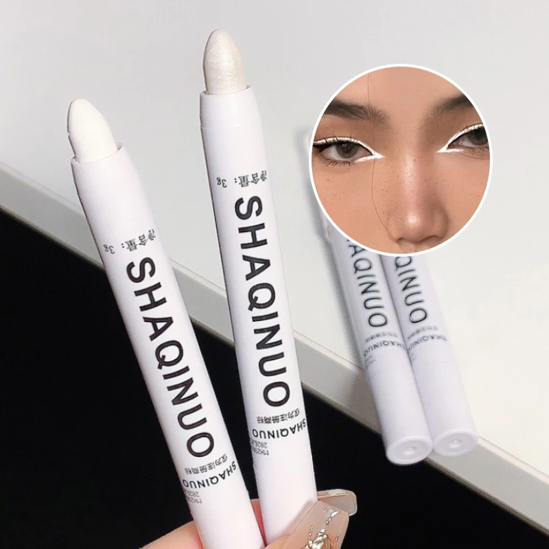 White Highlighter Pen - Matte Shimmer for Undereye Brightening; Easy-Application Highlight Stick for Instant Glow