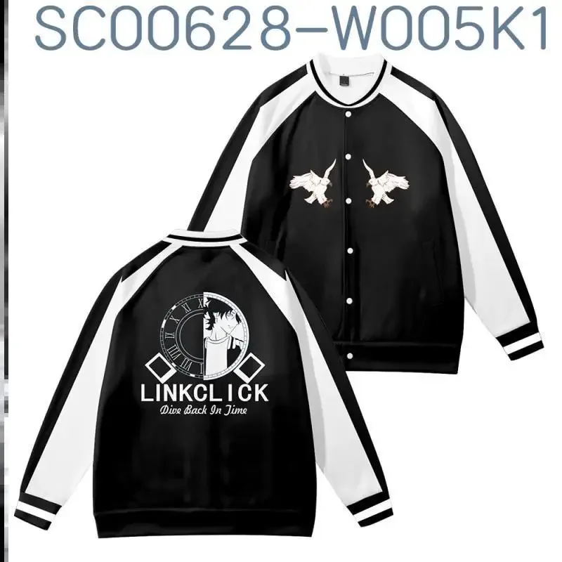 CyLink Click 3D Baseball Jacket Men Bomber Jacket Outerwear Shiguang Daili Ren Lu Guang Cheng Xiaoshi Cosplay Baseball Uniform