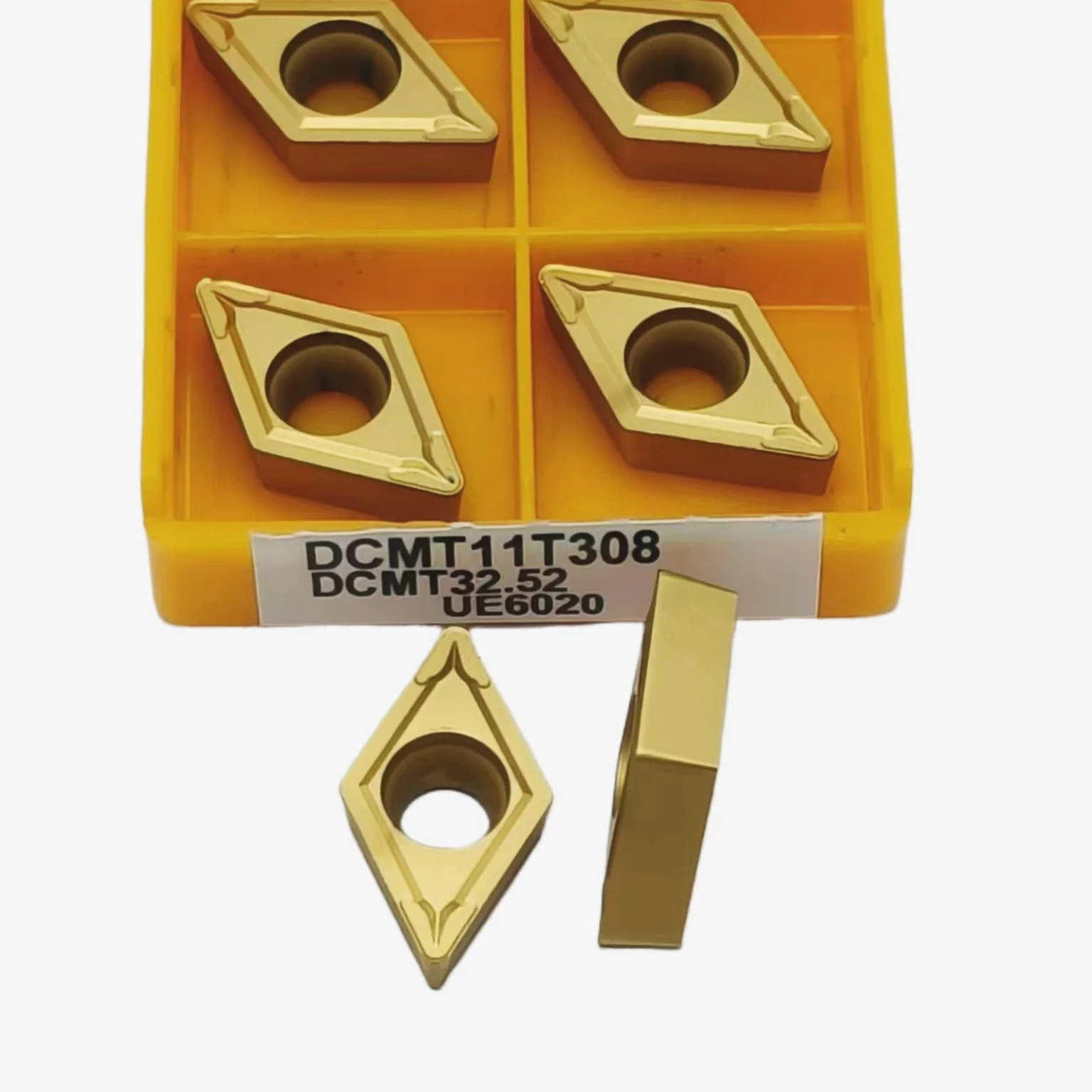 شفرة مخرطة CNC من الفولاذ المقاوم للصدأ ، قاطع إدراج الكربيد ، DCMT11T304 dcmt11t308vp15tf UE6020
