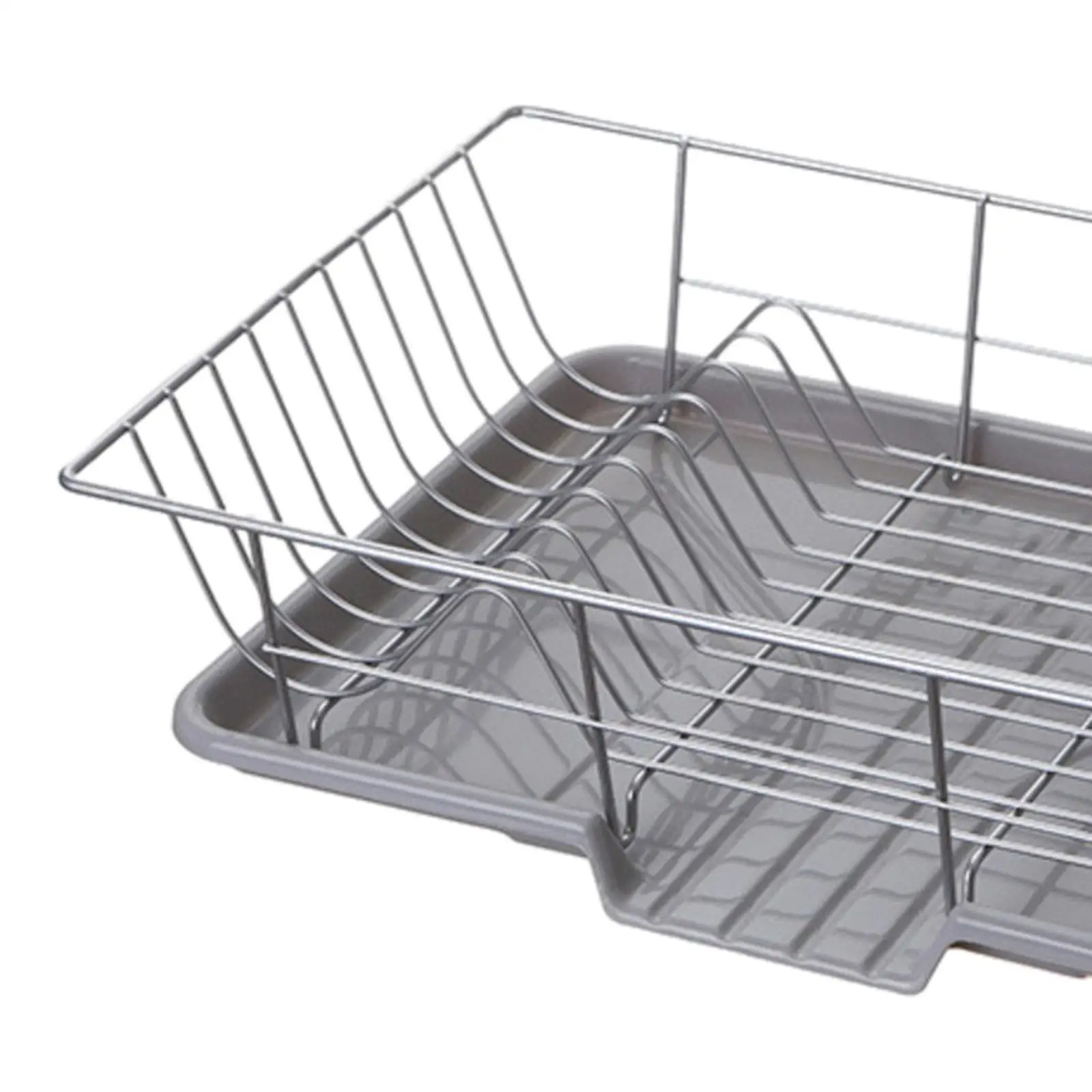 Dish Drying Rack Portable Counter Dish Drainer for Kitchen Cups Plates