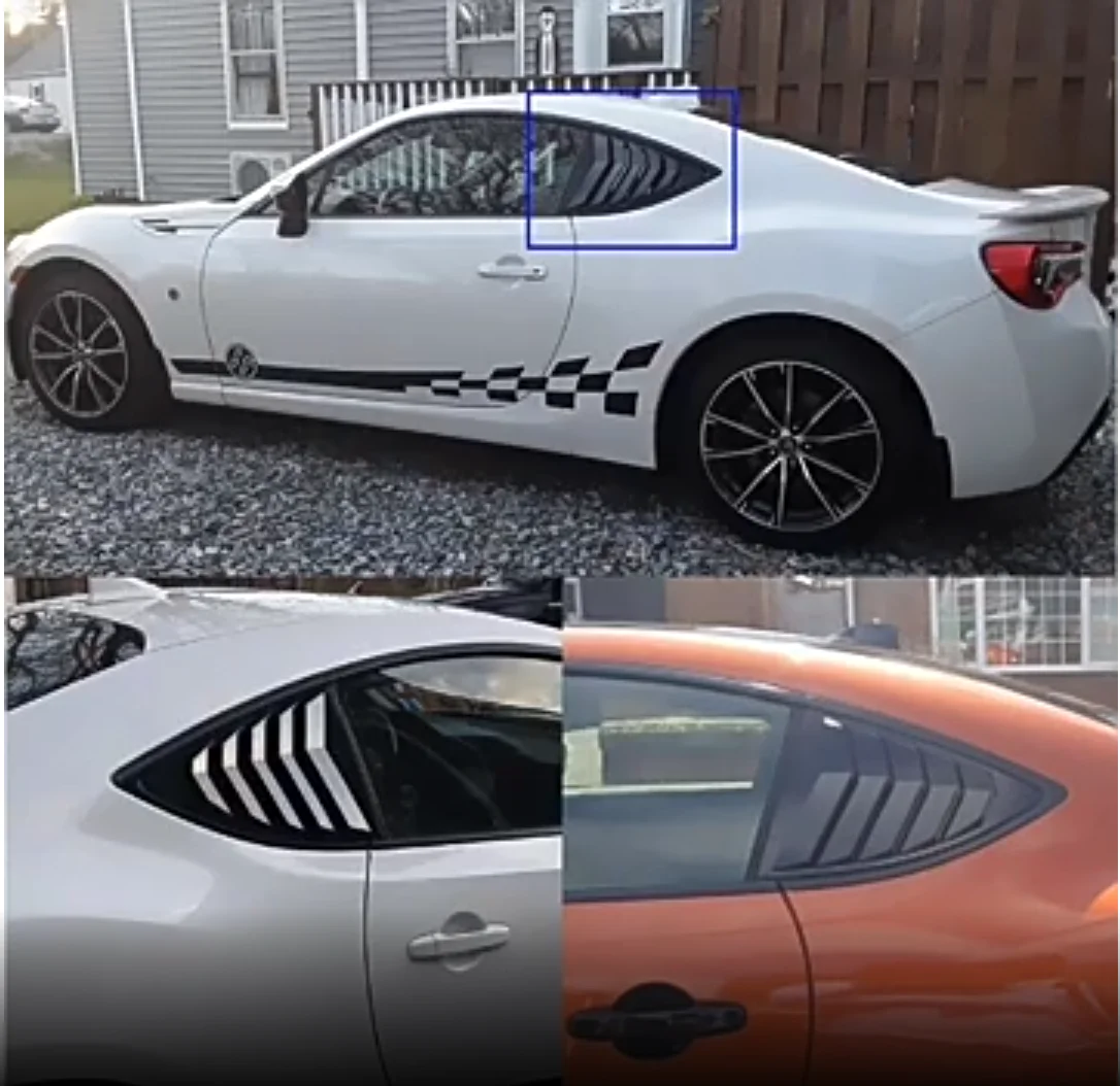 إطار خلفي مثلث كوة غطاء مصراع الديكورات لتويوتا 86 GT86 لسوبارو BRZ 2013 2014 2015 2016 2017-2020 اكسسوارات السيارات