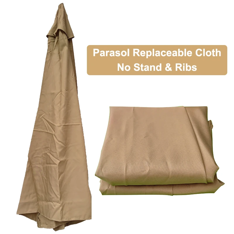 Parasol Replaceable Cloth Without Stand Anti-UV Garden Banana Umbrella Waterproof Cover Outdoor Parasol Sunshade Cloth