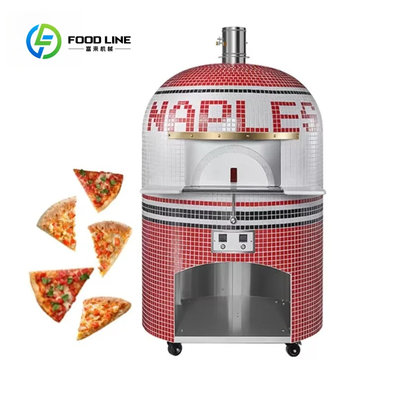 Commercial Dome Pizza Oven Gas Charcoal Wood Fired Stone Refractory Brick Heavy Duty Outdoor Indoor Professional Restaurant Use