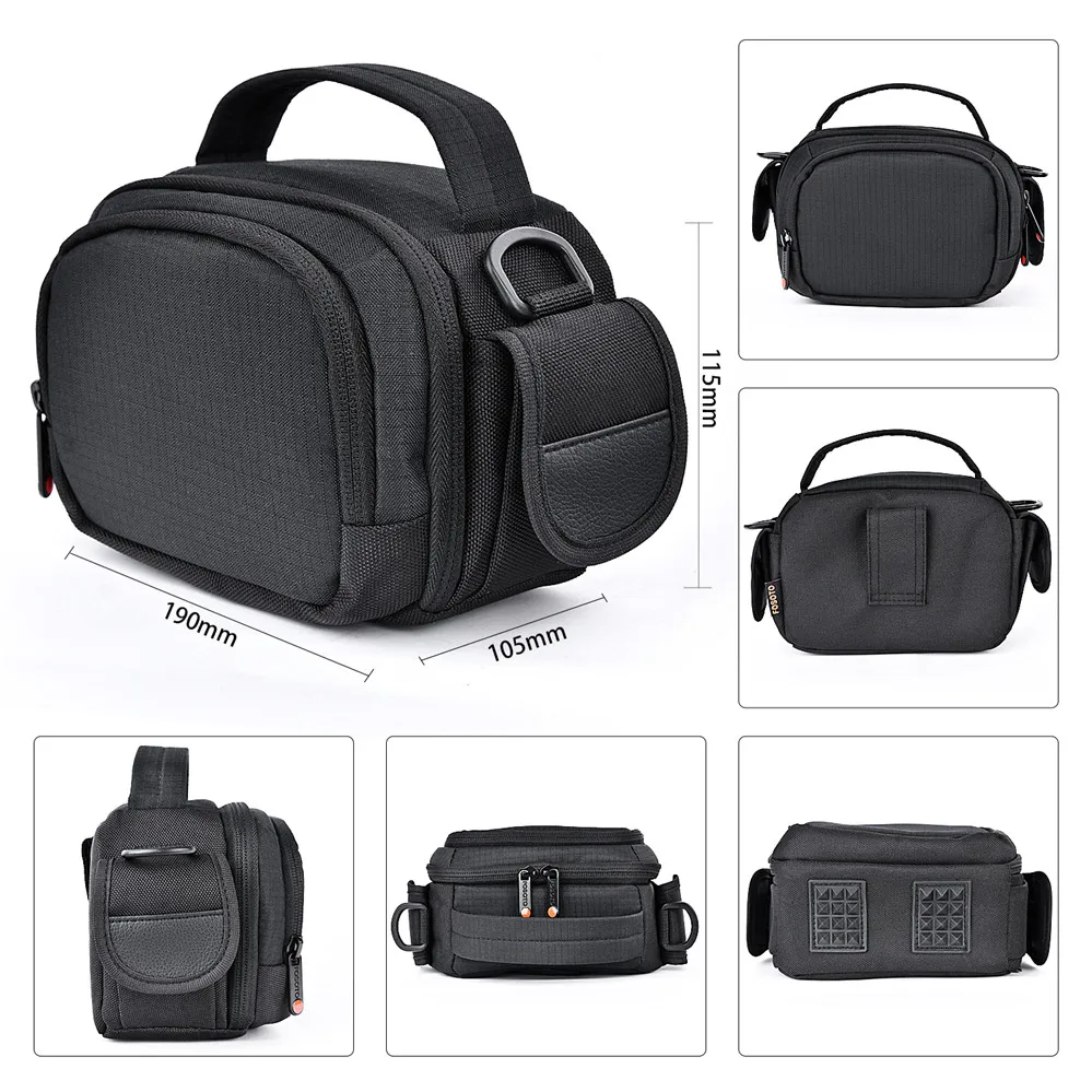 حافظة كاميرا فيديو FOSOTO متوافقة مع حقيبة كاميرا Canon VIXIA HF R800 R700، Sony HDR-CX405 CX675 CX670 SR12 FDRAX53