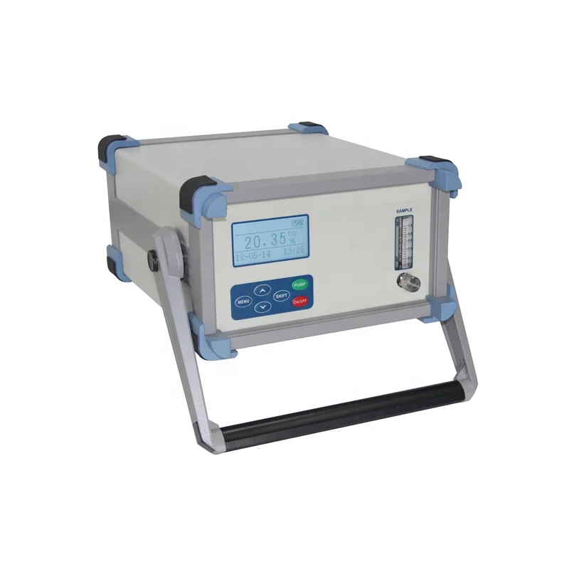 Portable purity oxygen analyzer with rapid response speed and long calibration cycle