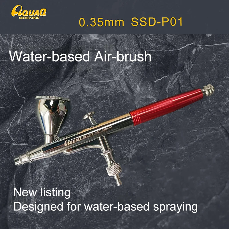 0.35mm Diameter Spray Pen Be Disassembled Separate Metal Material Water Based Paint Special Pneumatic Spray Pen for Beginners