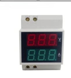 D52-2042 Digital Display Digital AC Current Voltmeter Distribution Box Home Improvement Meter Rail Type 220V380V