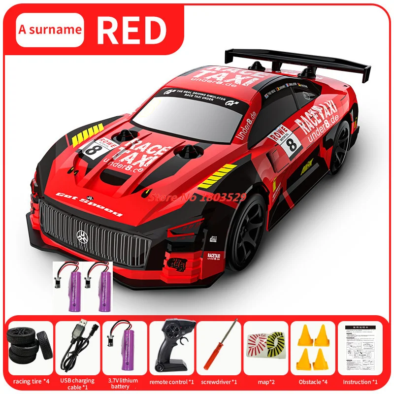 2.4G 1:20 Drift Afstandsbediening Legering Off-Road Autolichten Drie Deurs Simulatie Mini Model Voertuig Afstandsbediening GTR Auto Rc Speelgoed