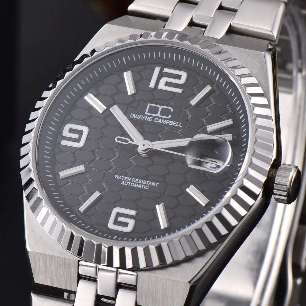 

Round Fashion 40.5MM Diameter Sapphire Glass Waterproof NH35 Movement Luminous Calendar Mechanical Men's Watch