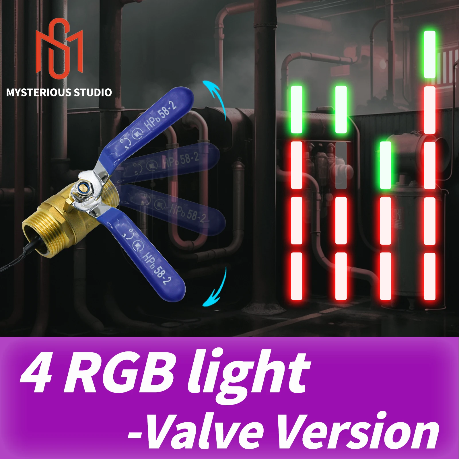 puzzle eletronico para escape room mysterious studio props superb escape game rgb light valve versao 01