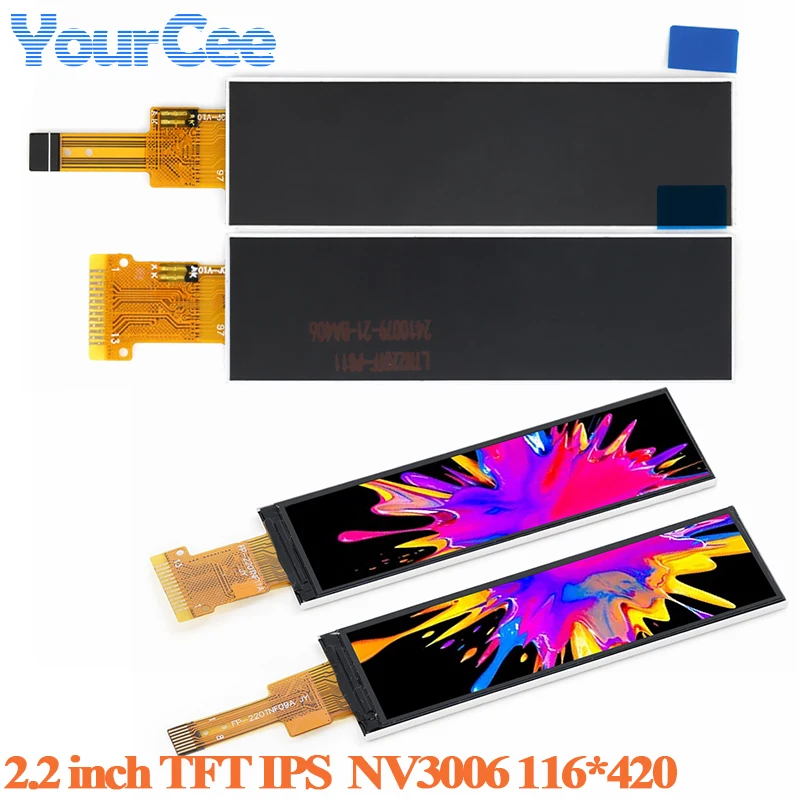 2.2 Inch TFT Display HD IPS LCD Full Color Bare Screen 2.2