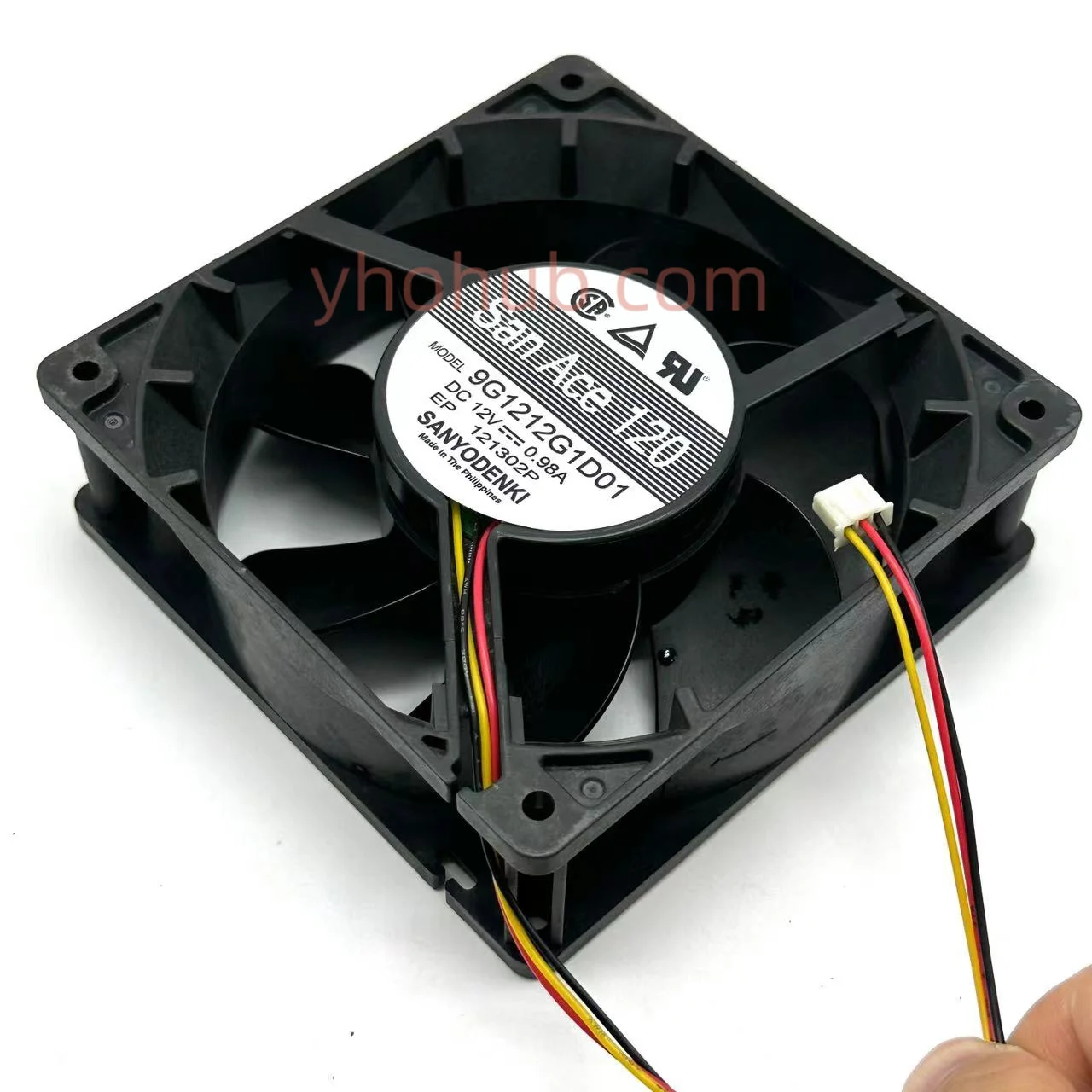 SANYO DENKI 9G1212G1D01 DC 12V 0.98A 120x120x38mm Server Cooling Fan