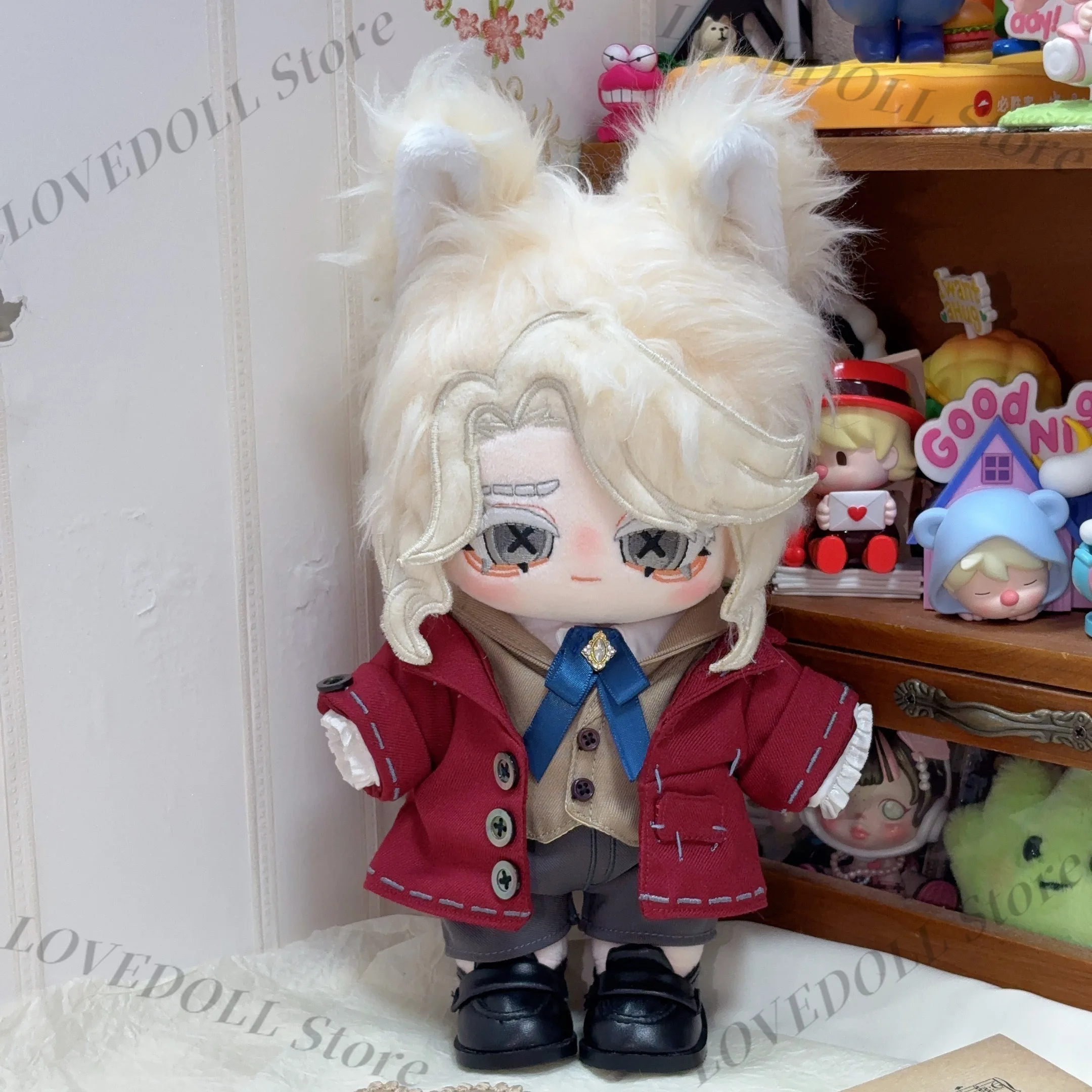 

20cm Identity V Game Frederick Kreiburg Composer Cosplay Cotton Doll Cartoon Plush Toys Keychain Pendant Halloween Gift