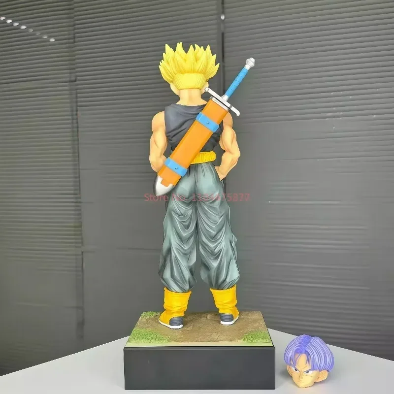 30cm Dragon Ball Unlimited Z Warrior Unlimited Tranx Double Headed Carving Anime Handmade Statue Model Ornament Collection Gift