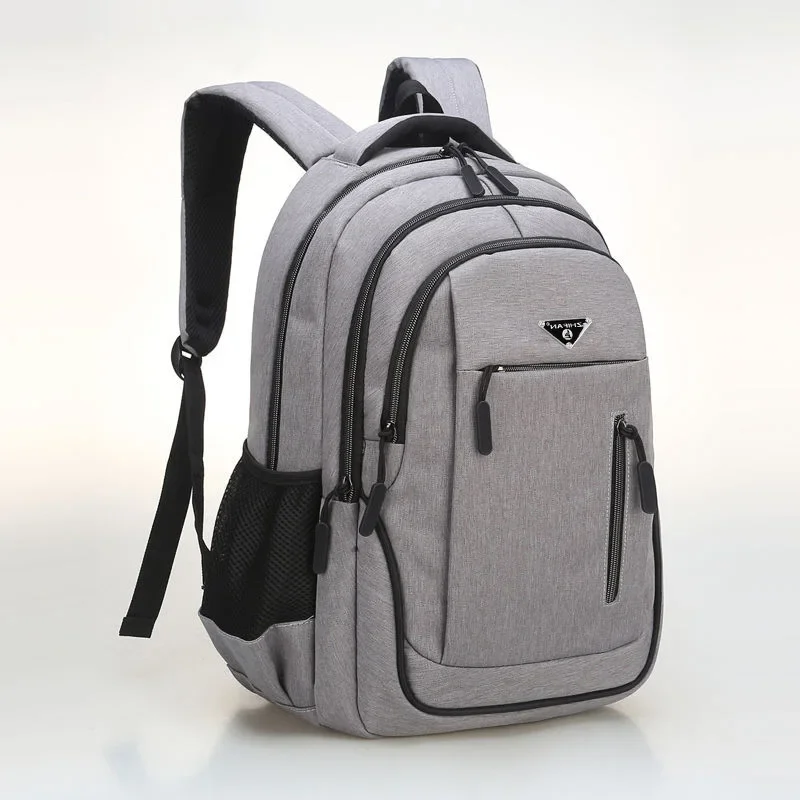 Große Kapazität Rucksack Männer Laptop Rucksäcke 15,6 Oxford Schwarz Solide Hohe Schule Taschen Teen College Boy Gril Student Rucksack