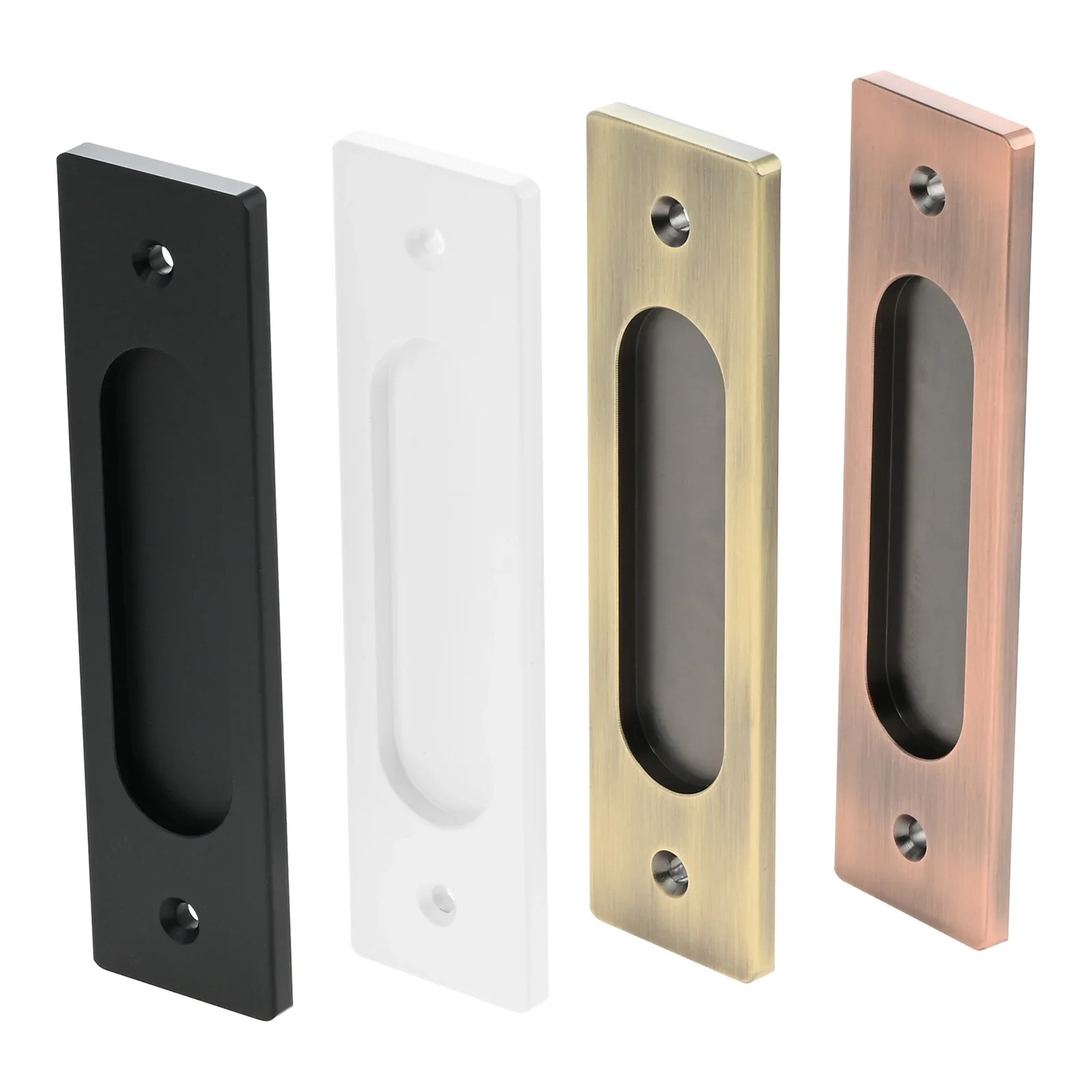 

1Pc Embedded Sliding Door Handle Accessories For Home Hardware Rustproof Matte Flush Pull Closet Gate Frosted Easy Install