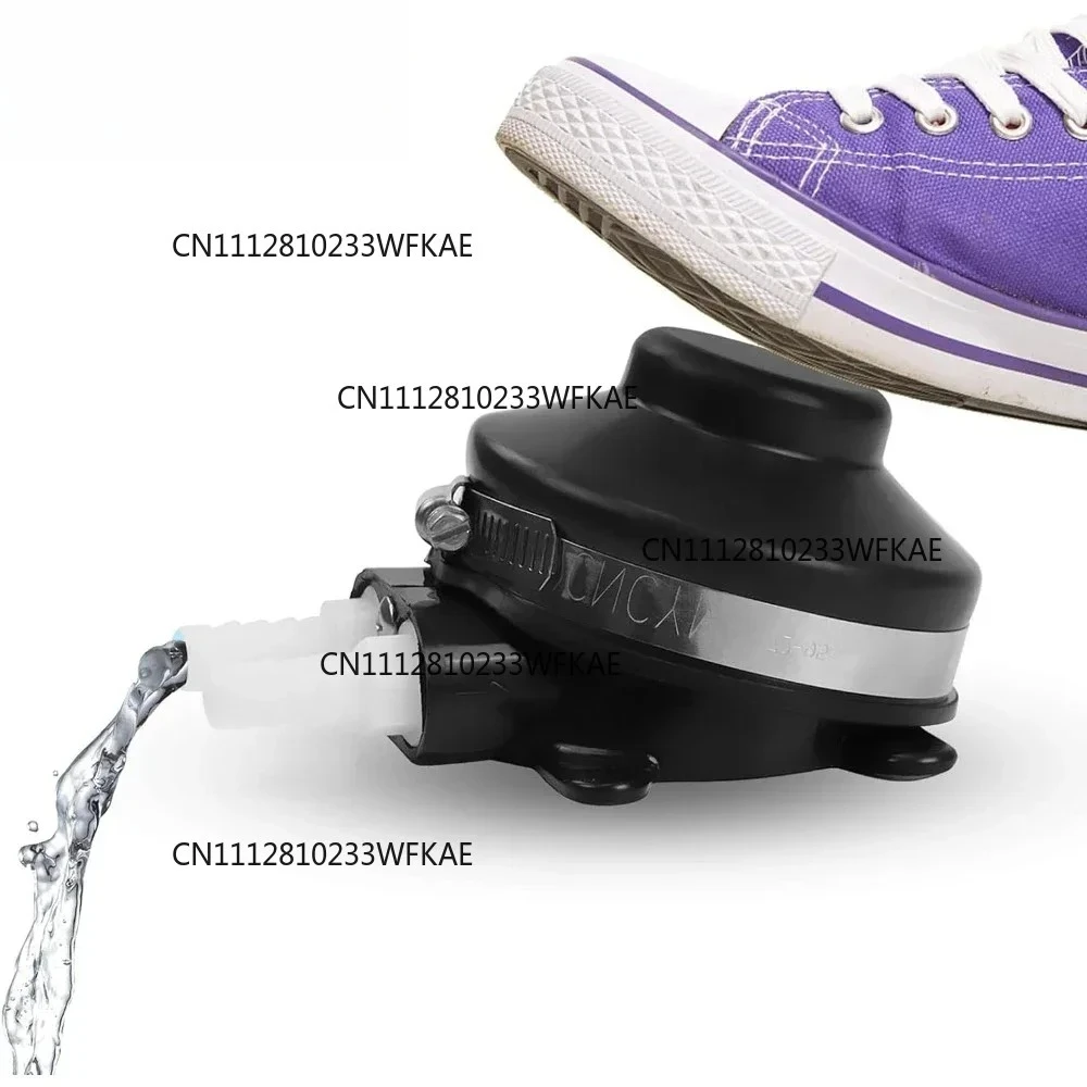 Marine Foot Water Pump Suitable for 1/2" Flexible Hose Made Self-Priming for Marine RV Boat Bilge Galley Pump Toilet Wash Basin