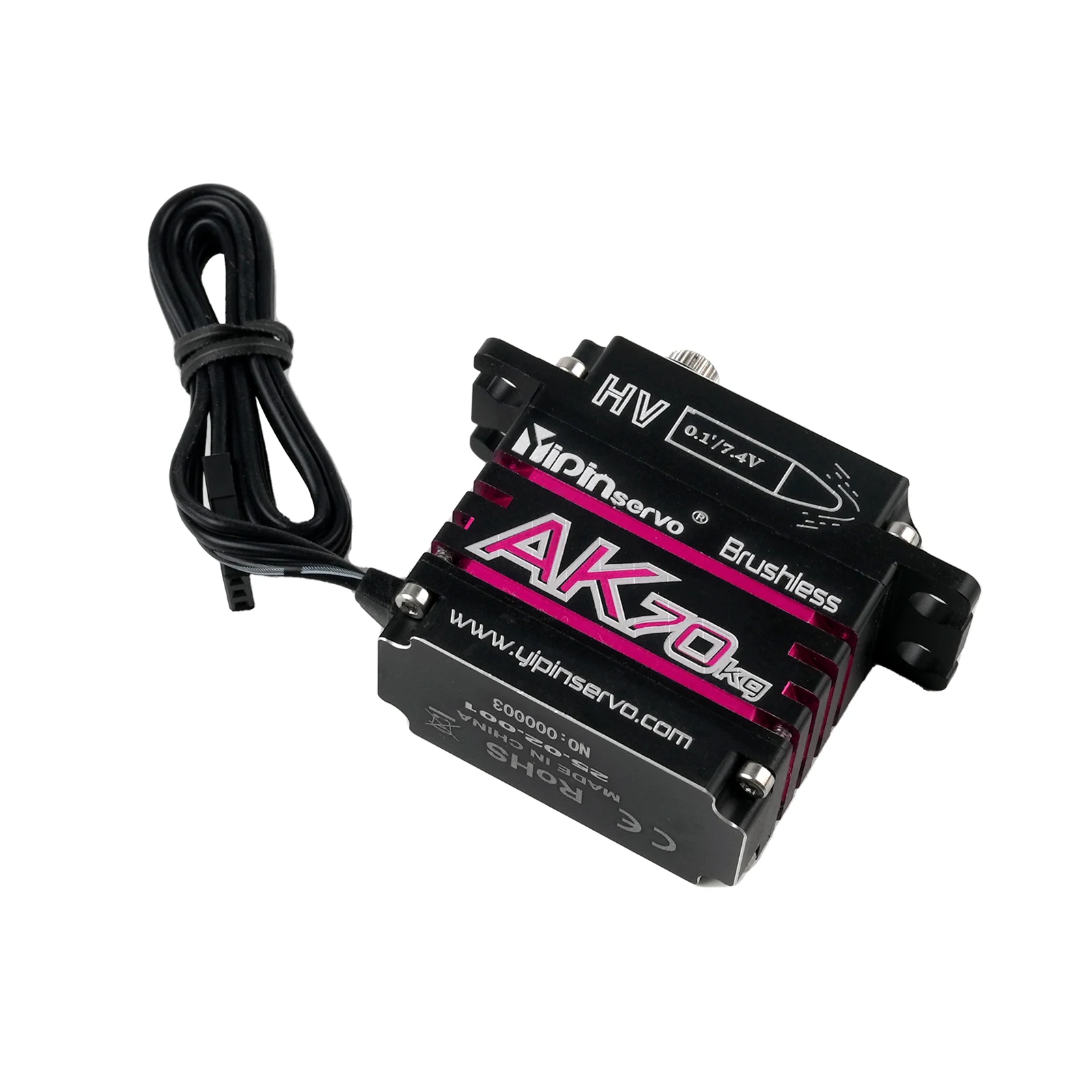 Servomotore digitale brushless con codifica magnetica a coppia elevata AK70 da 70 kg impermeabile da 180 gradi completamente in metallo per robot aereo per auto