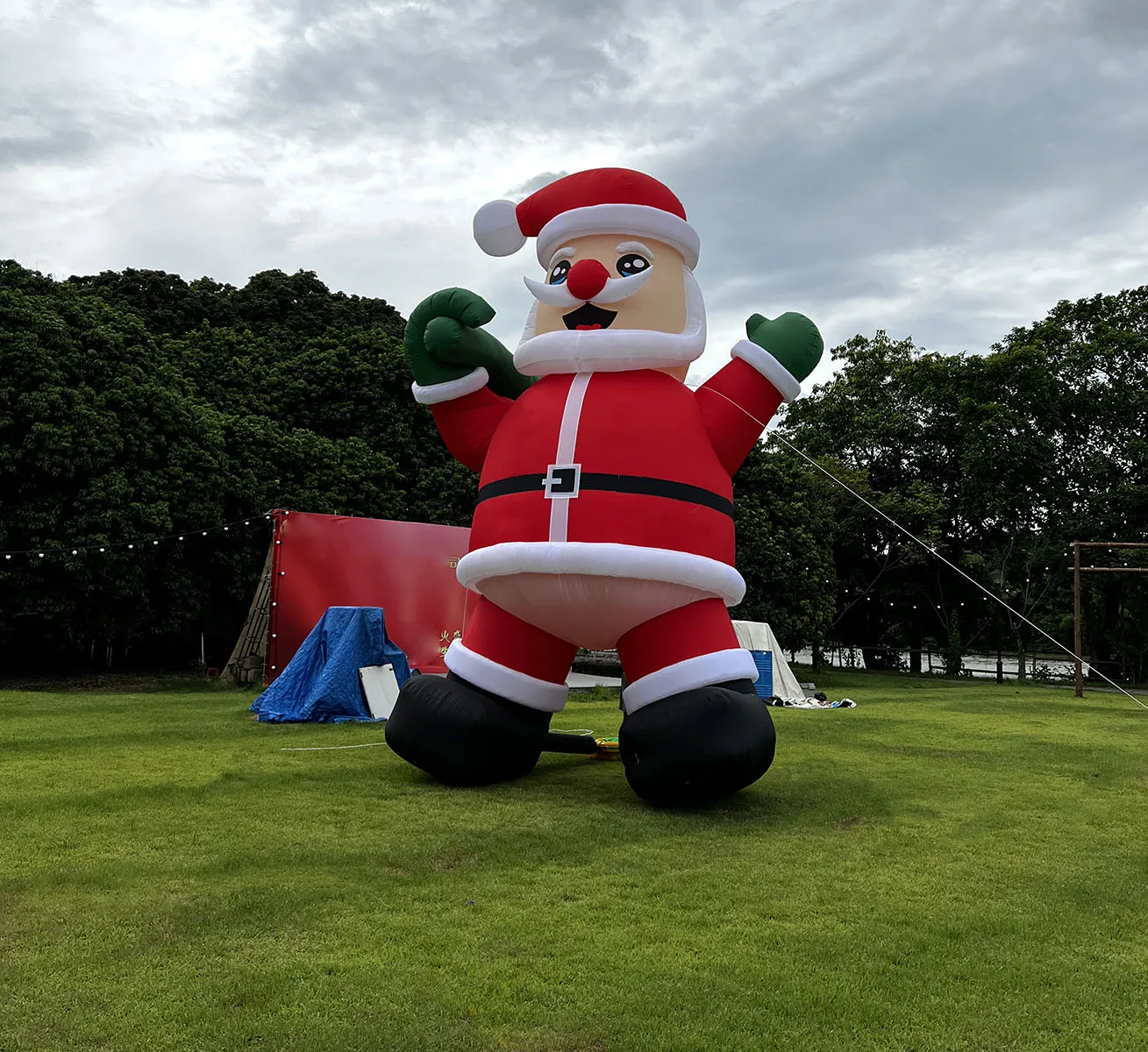 

20FT Big Inflatable Santa Claus With 550W Blow Up Air Blower For Christmas Yard Decoration Outdoor Yard Lawn Xmas Holiday Party