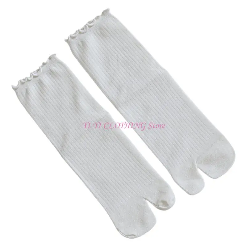 n5kf flop tabis socks مرنة tabis split toe socks cotton صندل الجوارب الكشكش تقليم جوارب طاقم الكاحل frilly للسيدات #5