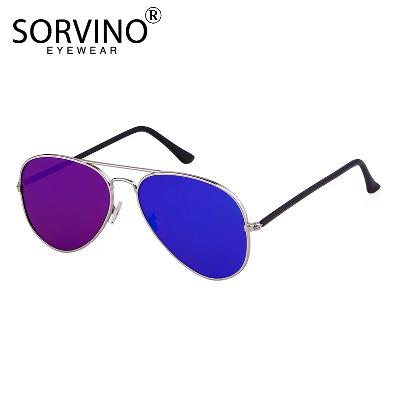 

SORVINO Fashion Film Mirror Pilot Sunglasses Men Retro 90s Outdoor Driving Sun Glasses Double Bridge Women Shades Eyewear UV400