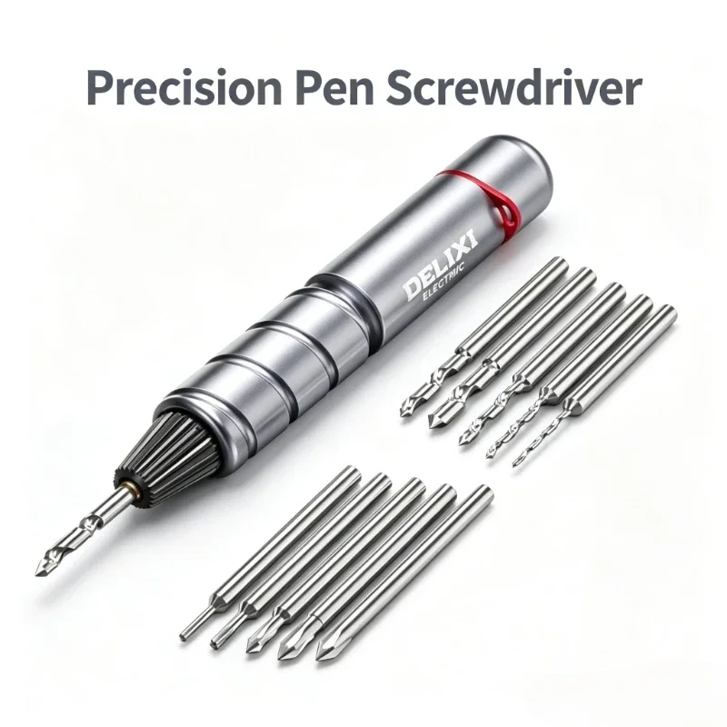 DELIXI Mini Hand Twisted Drill Mini Hand Drill Semi Automatic Drilling Drill Bit Woodworking DIY Tool Drilling Machine