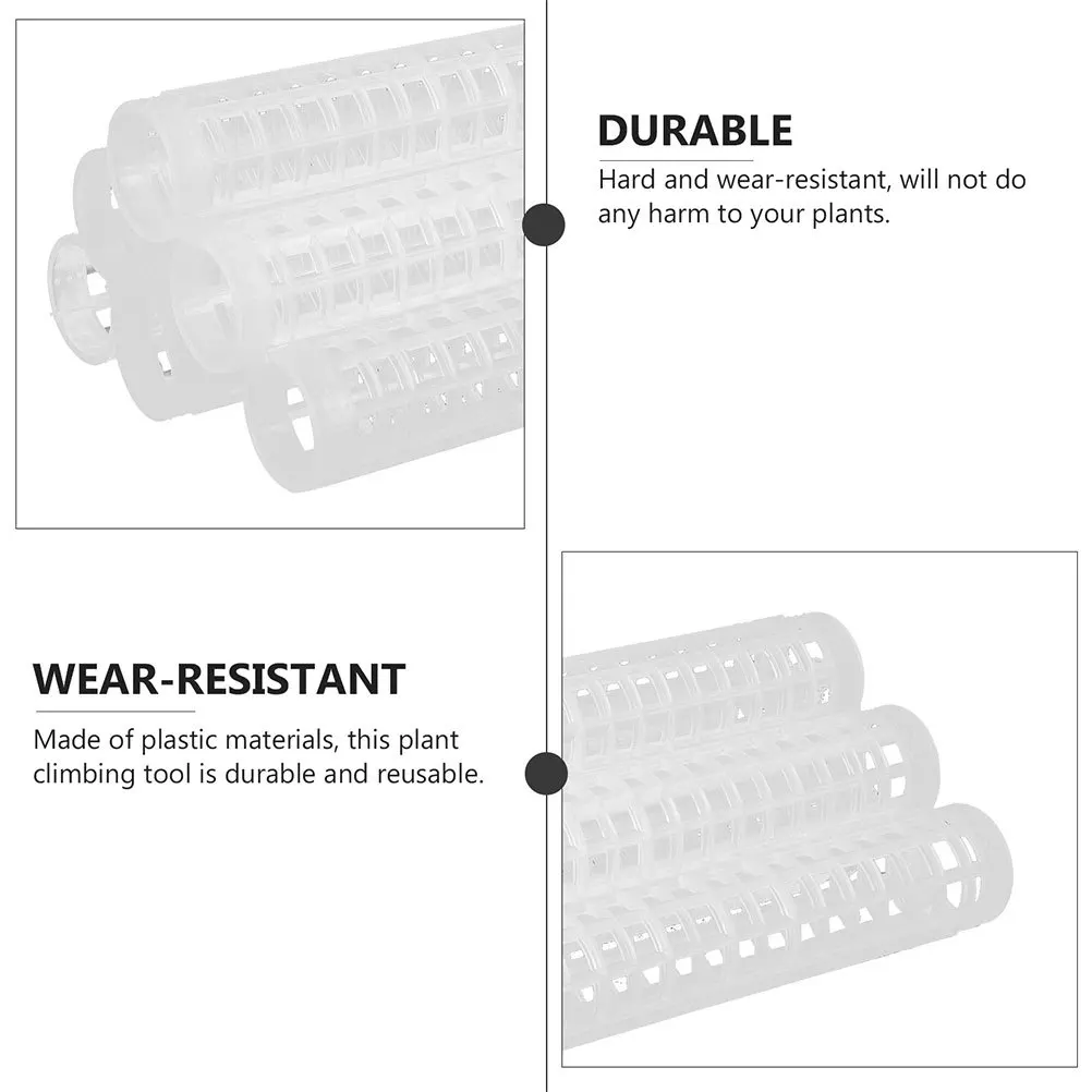 

5Pcs Moss Pole Plastic Climbing Support for Potted Vines Indoor Plants Trellis Plant Holder Gardening Supplies