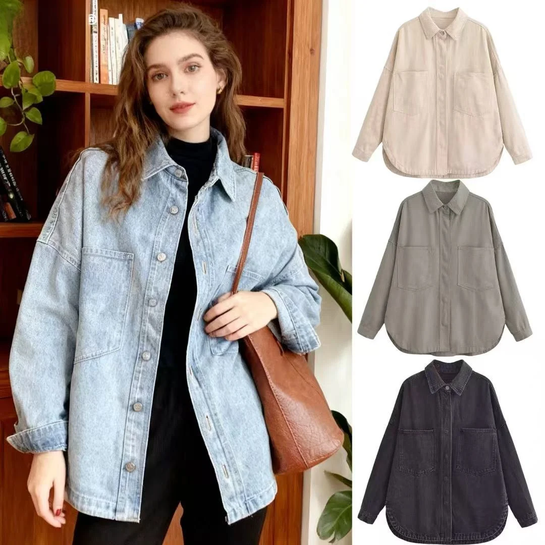 

Женская джинсовая куртка в уличном стиле, тонкая, из денима с эффектом потертости, для весеннего сезона, модная верхняя одежда, короткое пальто