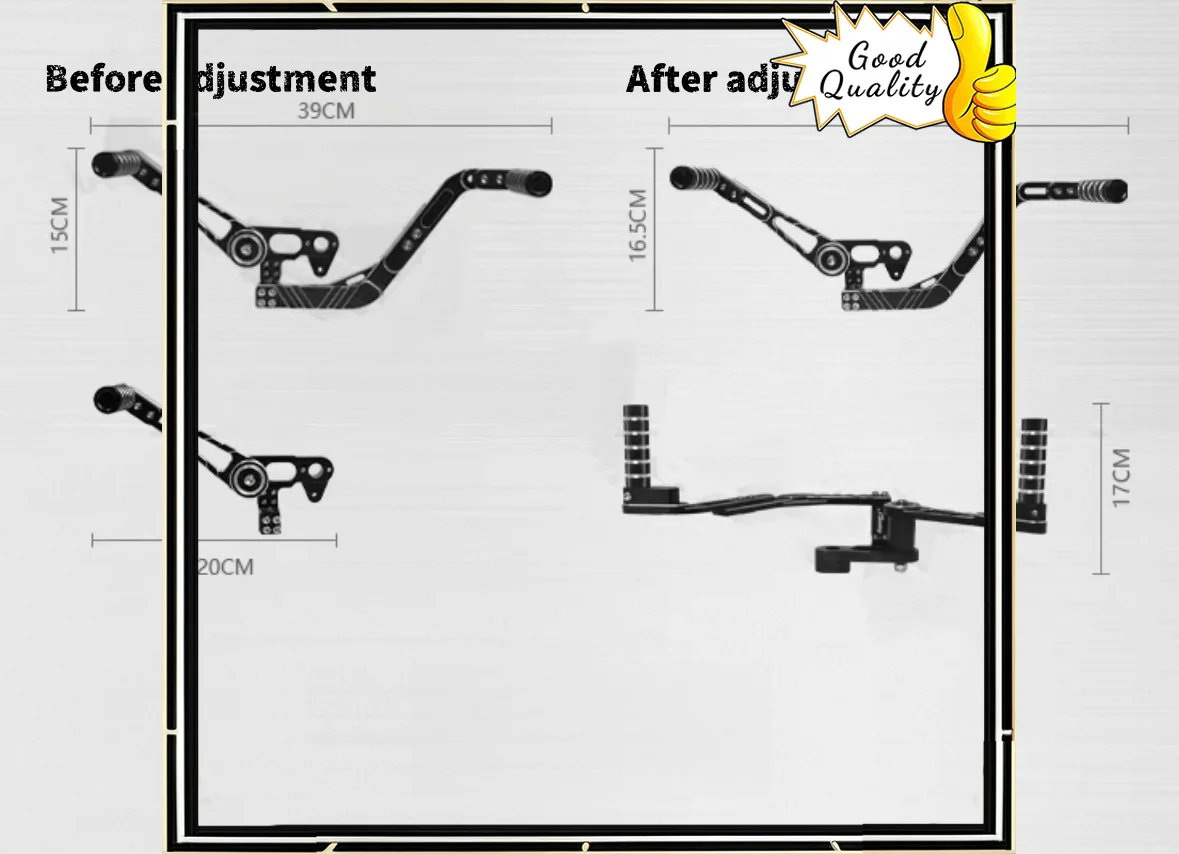 Good Quality For Benda Chinchilla300 gear shift, front and rear gear lever, aluminum alloy shift lever, pedal two-way lever