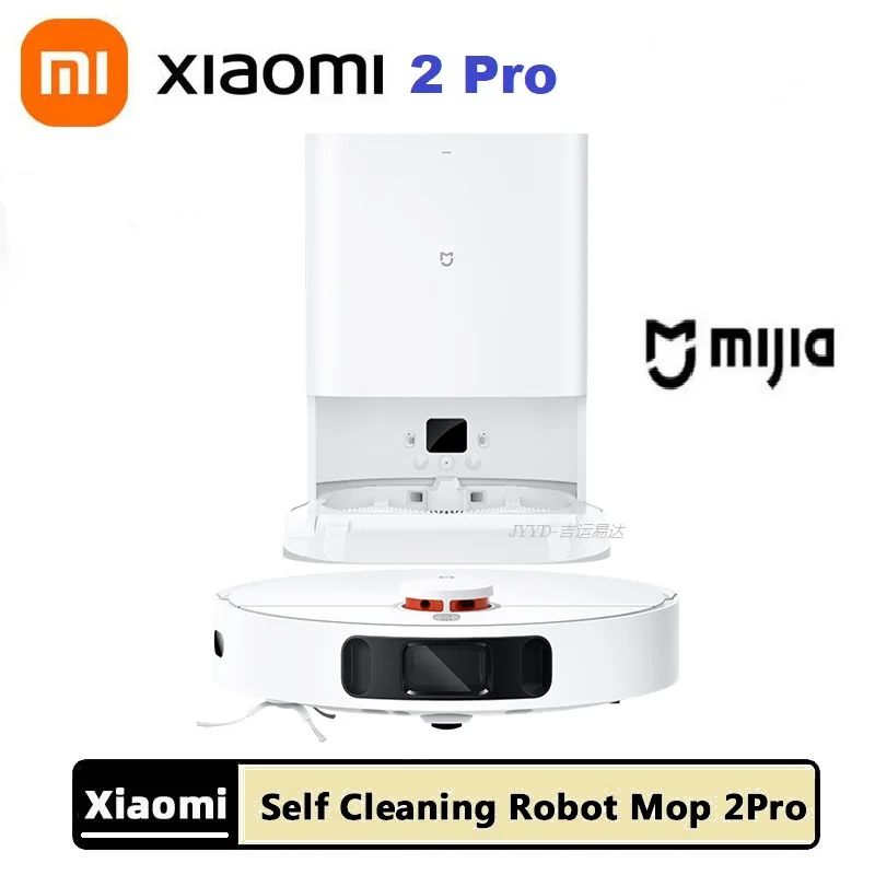 

XIAOMI MIJIA 2 Pro Self Cleaning Robot Vacuum Mop 4000PA Smart Home Cleaning Robot Cleaning Tools Dirt Disposal LDS Navigation