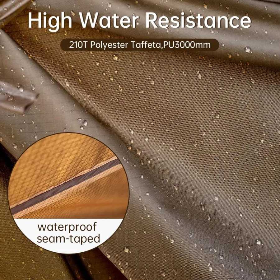 خيمة ساخنة مع مقبس موقد وتنورة ثلجية 6.898.53ft غرفة قائمة 25 شخص خيمة تيبي للعائلة المشي لمسافات طويلة وصيد الأسماك حقيبة ظهر