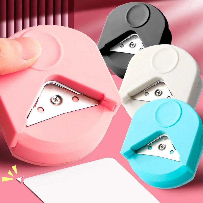 R4 코너 라운더 종이 커터 종이 휴대용 원형 코너 트리머 펀치, 카드 사진 절단 DIY 공예 스크랩북 도구