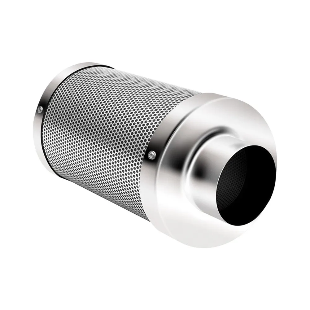 4 inch Carbon Filter with Reversible Flange for Grow Tent Air Purification and Control in Indoor Growing Setups