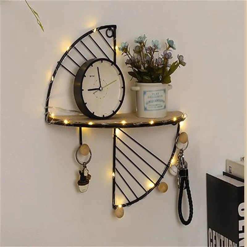 New   Living Room Simple Wrought Iron Hooks  Bedroom Wall Hanging Decoration  Store Creative Wall Display Stand