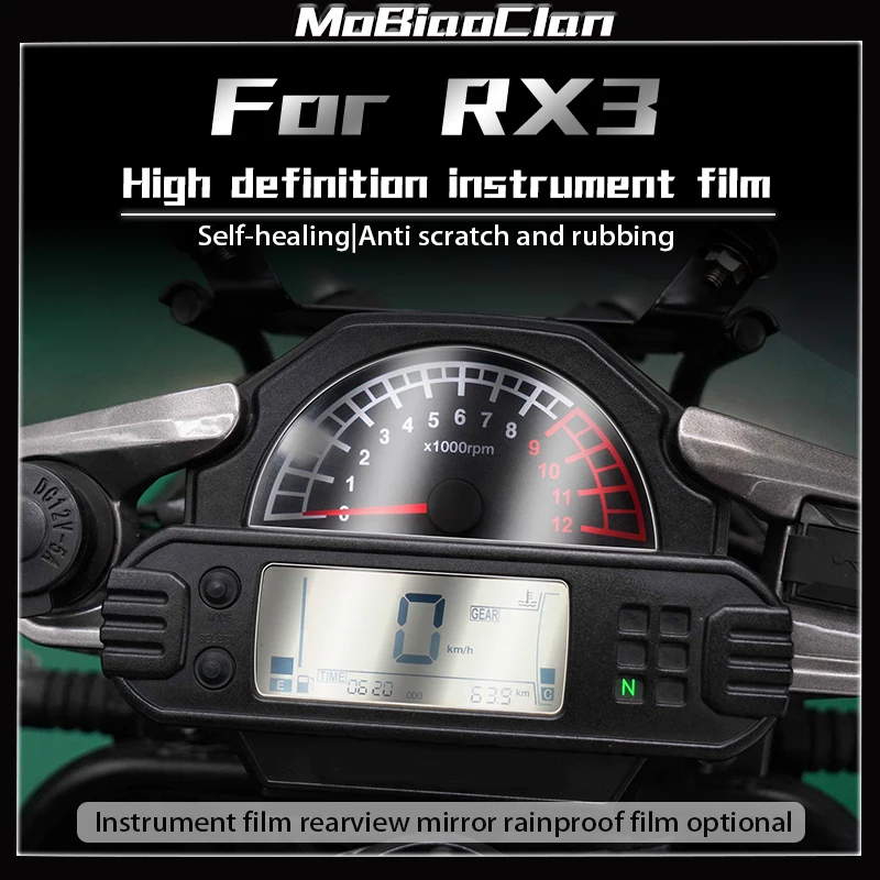 

For Cyclone RX3 Motorcycle Cluster Scratch Instrument Film Transparent Protective HD Thickened Waterproof