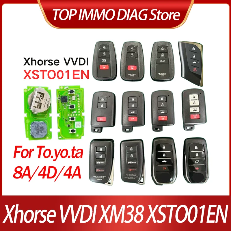 

Универсальный инструмент для программирования смарт-ключей Xhorse VVDI XSTO01EN XM38 для Toyota 8A 4D 4A, Mini Key Tool, VVDI2, Key Tool Max Pro, Key Tool Plus