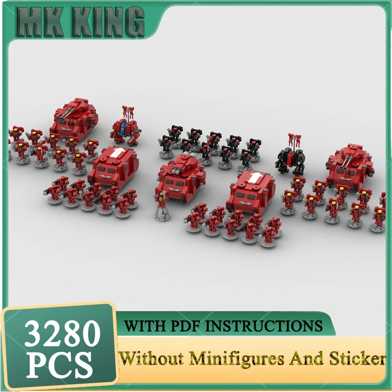 

Popular Game Model Moc Building Blocks Blood Angels 40K Model Technology Bricks Christmas DIY Assembly Toy Construstion Gifts