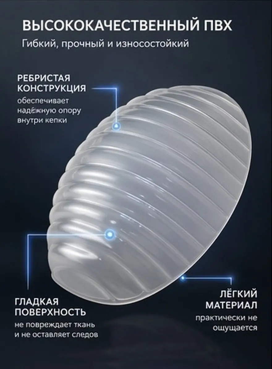 10Pcs Hat Shaper Inserts PVC Plastic Cap Inner Support Baseball Cap Holder Display Baseball Hat Form Shaping Accessories