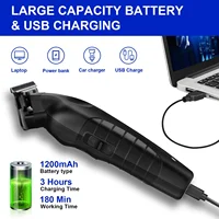 Kemei Hair Clipper Km-1071 Km-2299 Km-2024 UBS Rechargeable Cordless Beard Trimmer Powerful Electric Hair Clippers for Men 2
