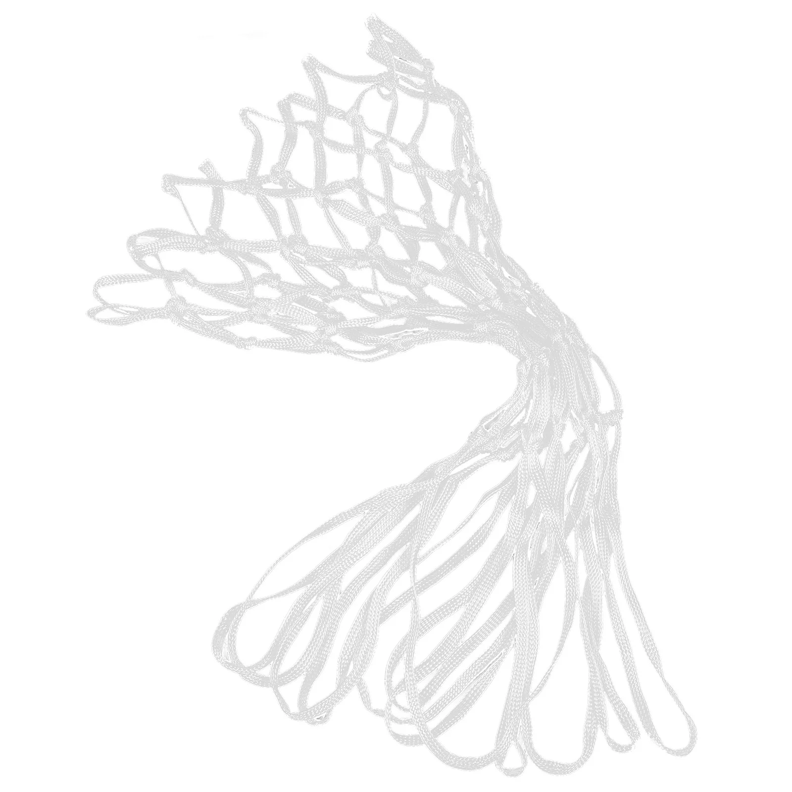 12 حلقة من شبكة كرة السلة الاحترافية المصنوعة من النايلون شديدة التحمل لجميع الأحوال الجوية تناسب حافة كرة السلة القياسية واللوحة الخلفية