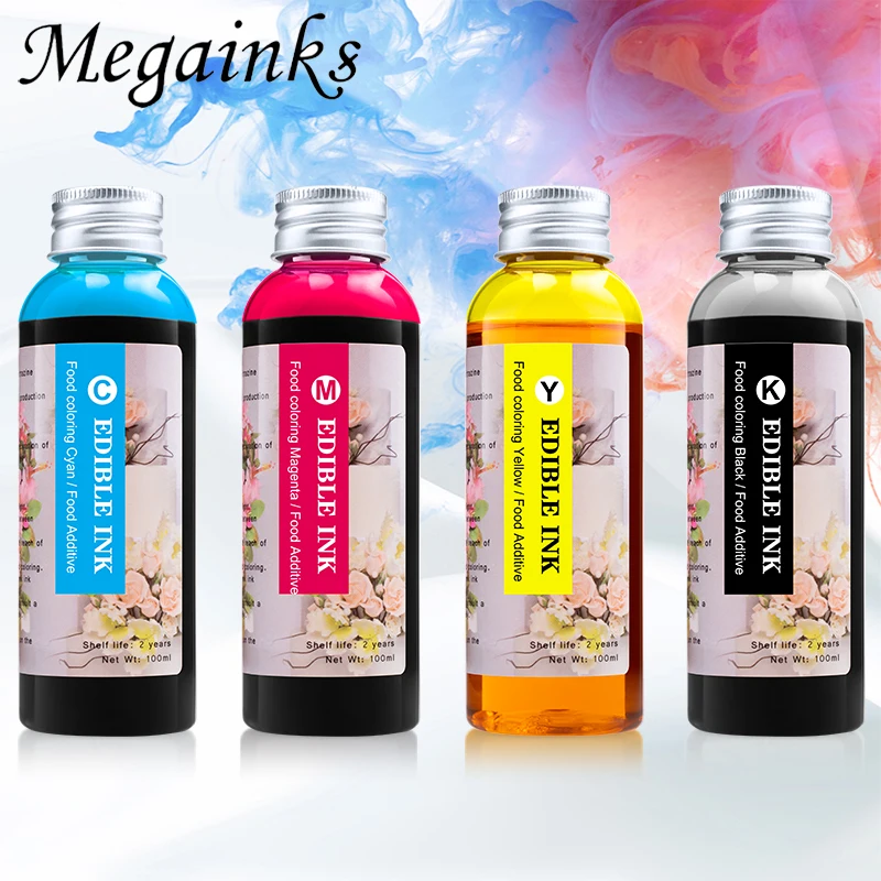 4pcs Cake Coffee Ink For Canon For HP For Epson Printer Cake Coffee Chocolate Coloring Ingredient-safe Coffee Machine Dye Ink