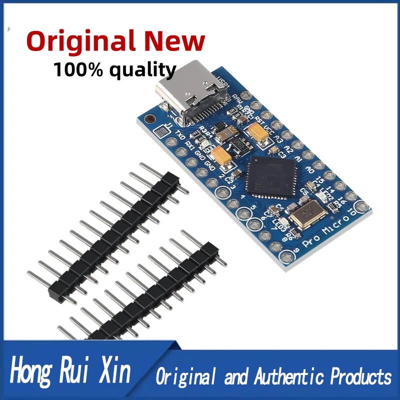 New Pro Micro for arduino ATmega32U4 5V/16MHz Module with 2 row pin header For Leonardo in stock . best quality