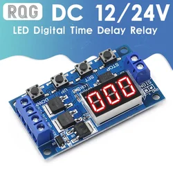 Interruptor de retardo de temporizador de ciclo de disparo, placa de circuito de 12 24V, módulo de Control de tubo Dual MOS