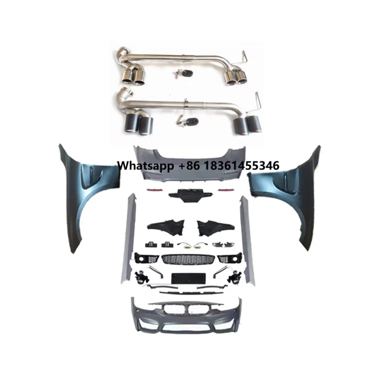 

For 320i 328i 335i Damei High Quality F30 F35 Upgrade M3 Style Front Rear Bumper Side Skirts Exhaust Pipe Fenders Body Kit