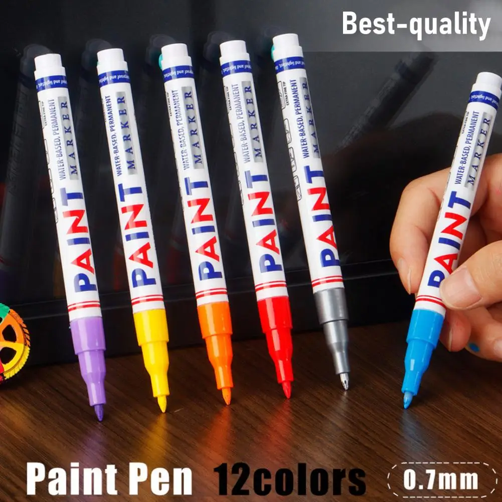Набор-ручек-краскопультов-с-тонким-наконечником-07-мм--Водостойкие-перманентные-быстросохнущие-маркеры-на-масляной-основе--Идеально-подходит-для-восстановления-шин-автомобилей-и-мотоциклов
